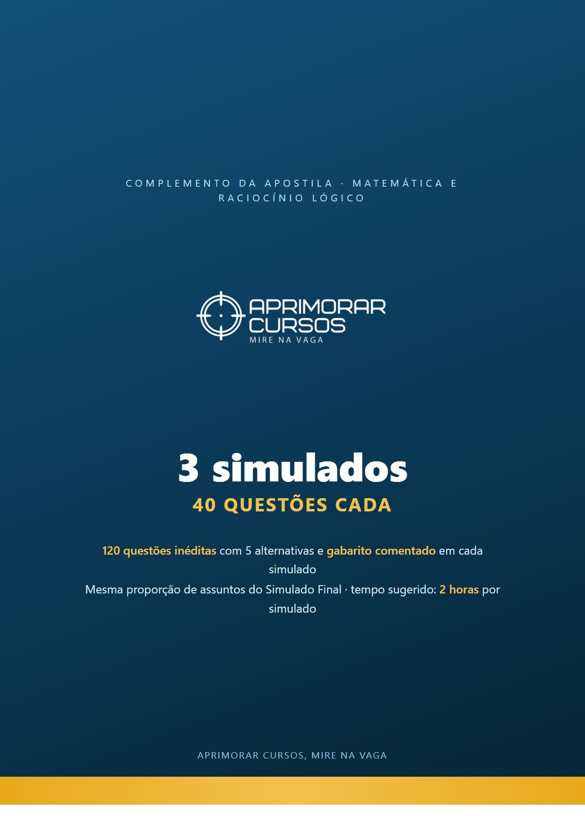 Capa do Pack de 3 Simulados Extras